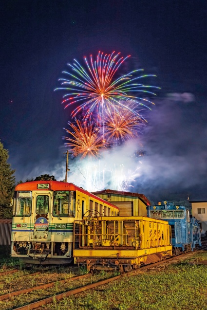 第15回ふるさと銀河線りくべつ鉄道まつり花火大会